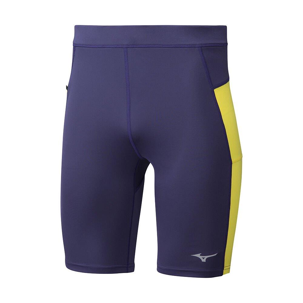 Mizuno Men's Shorts Impulse Core Mid Tight Peacock - LZDPYXW-97